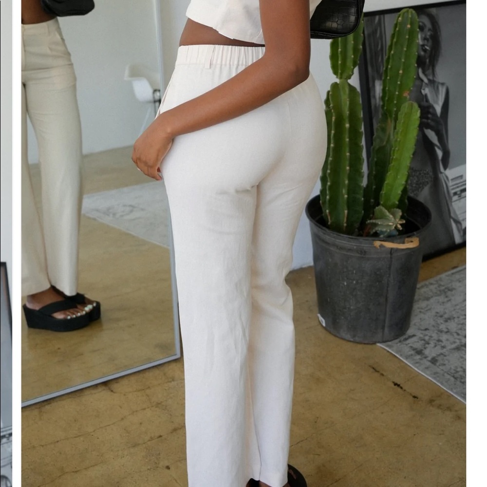 Linen vest and pants set. Elodie Apparel.